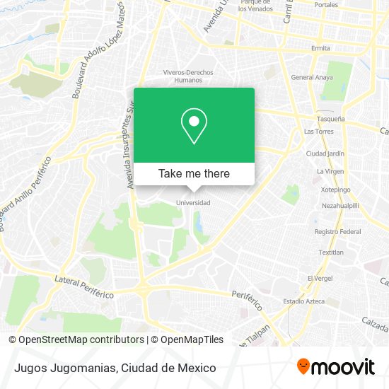 Mapa de Jugos Jugomanias