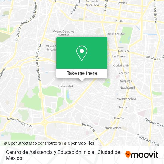 Centro de Asistencia y Educación Inicial map