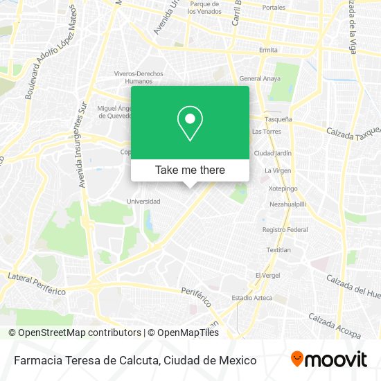 Farmacia Teresa de Calcuta map