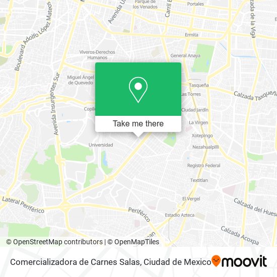 Comercializadora de Carnes Salas map