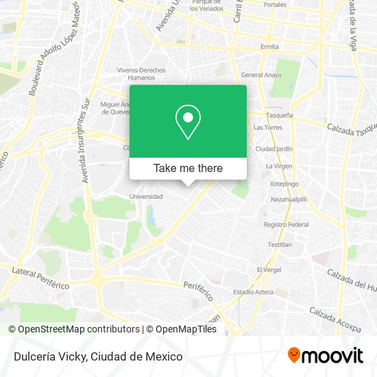 Dulcería Vicky map