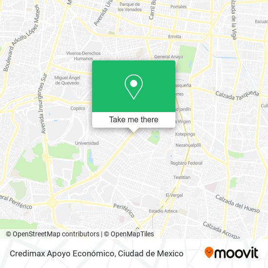 Credimax Apoyo Económico map