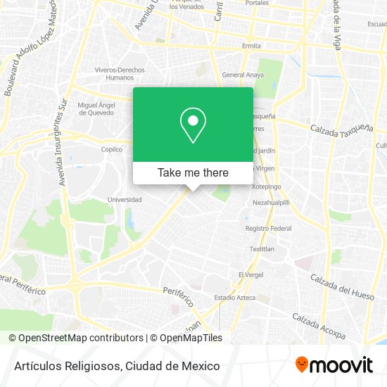 Artículos Religiosos map