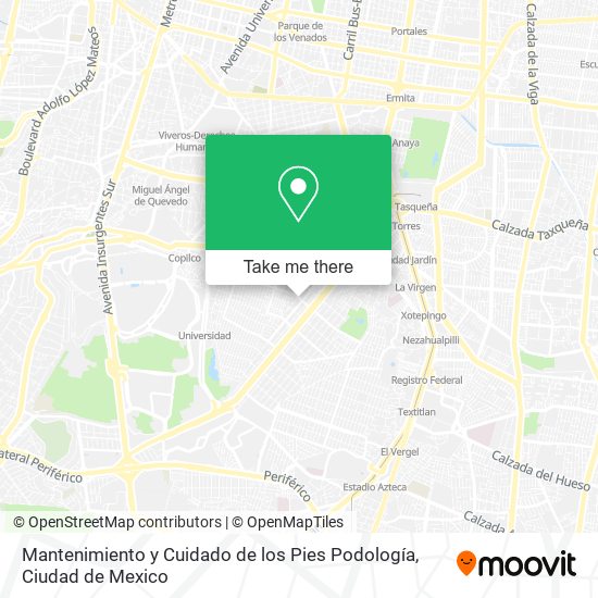 Mantenimiento y Cuidado de los Pies Podología map