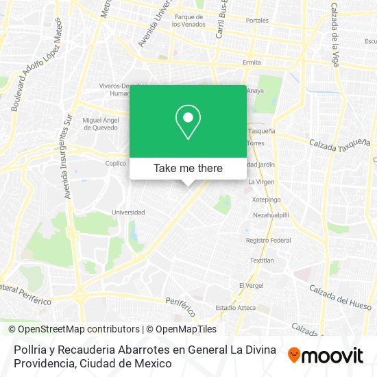 Pollria y Recauderia Abarrotes en General La Divina Providencia map