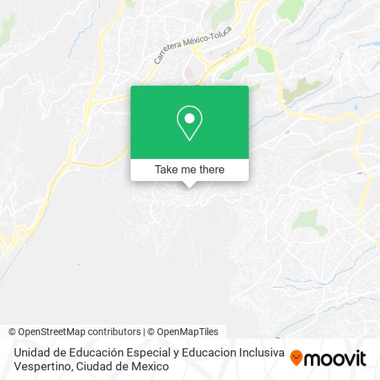 Unidad de Educación Especial y Educacion Inclusiva Vespertino map