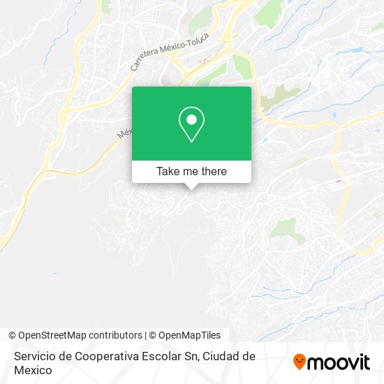 Mapa de Servicio de Cooperativa Escolar Sn