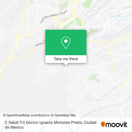 Mapa de C Salud T-II Doctor Ignacio Morones Prieto