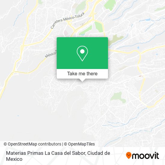 Mapa de Materias Primas La Casa del Sabor