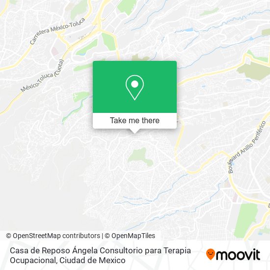 Mapa de Casa de Reposo Ángela Consultorio para Terapia Ocupacional