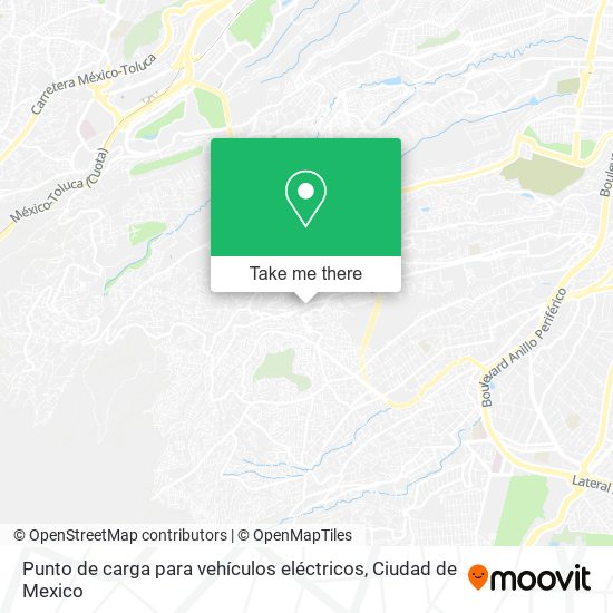 Punto de carga para vehículos eléctricos map