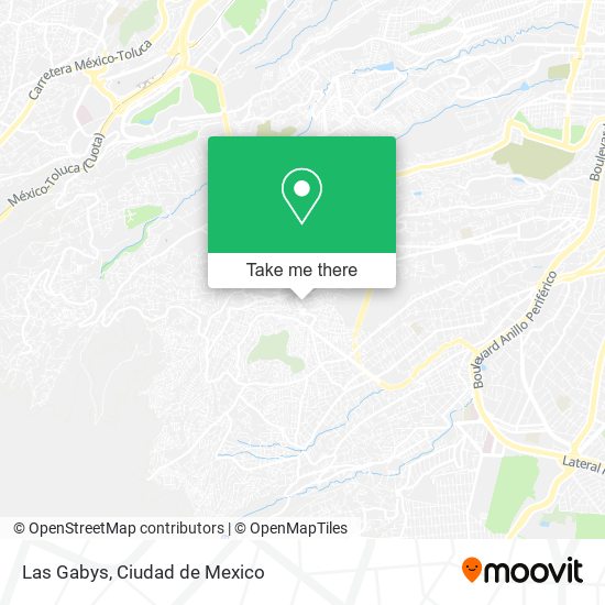 Las Gabys map