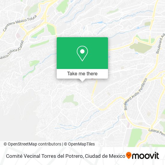 Mapa de Comité Vecinal Torres del Potrero