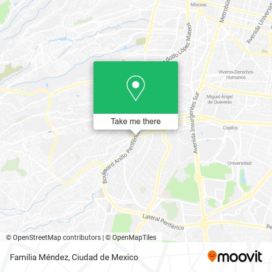 Familia Méndez map