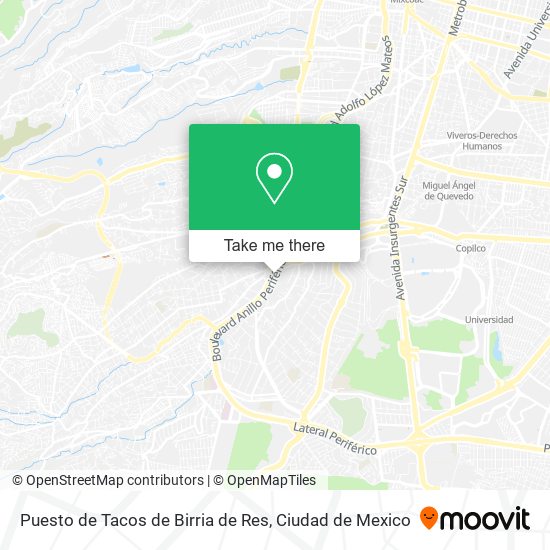 Puesto de Tacos de Birria de Res map