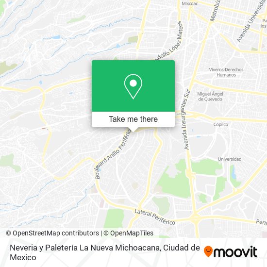 Neveria y Paletería La Nueva Michoacana map