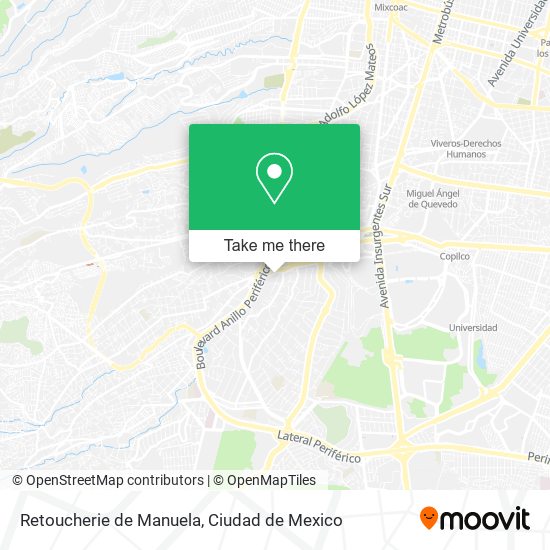 Mapa de Retoucherie de Manuela