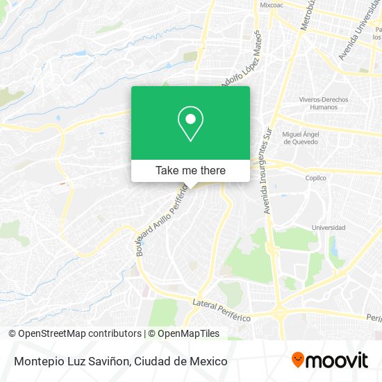 Montepio Luz Saviñon map