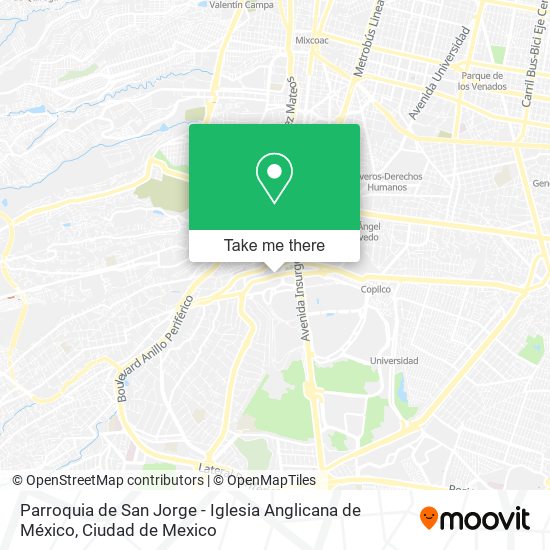 Parroquia de San Jorge - Iglesia Anglicana de México map