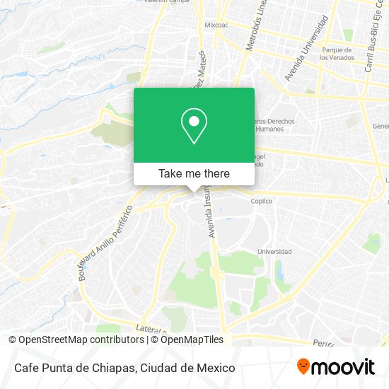 Cafe Punta de Chiapas map