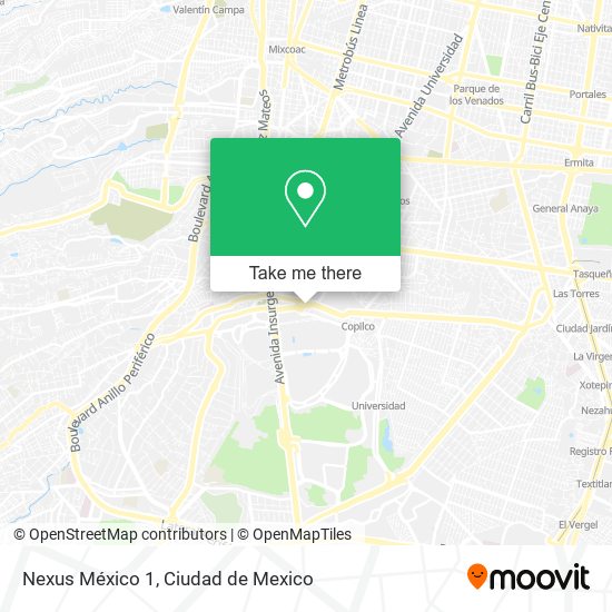 Mapa de Nexus México 1