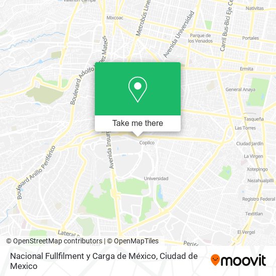 Nacional Fullfilment y Carga de México map