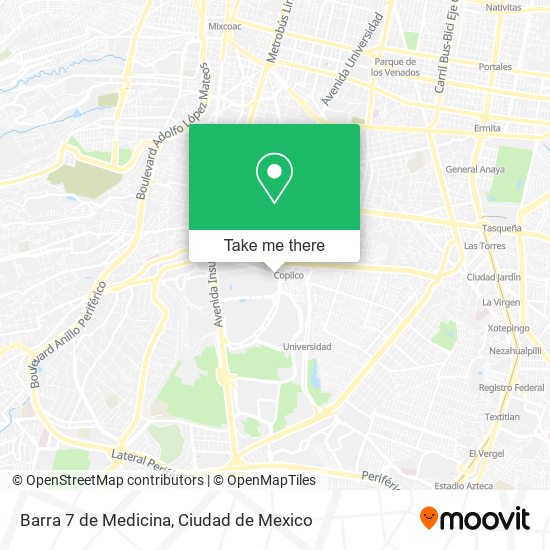 Barra 7 de Medicina map