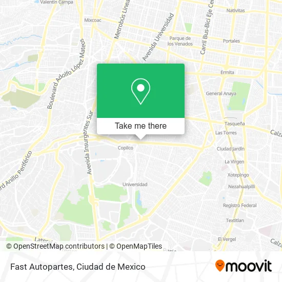 Fast Autopartes map