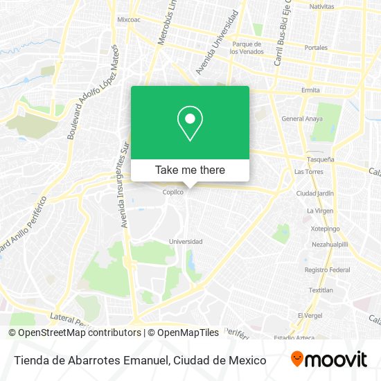 Mapa de Tienda de Abarrotes Emanuel