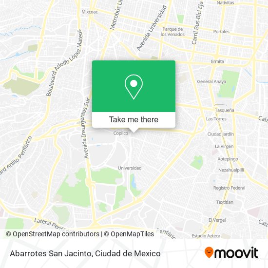 Mapa de Abarrotes San Jacinto