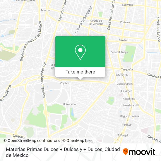 Materias Primas Dulces + Dulces y + Dulces map