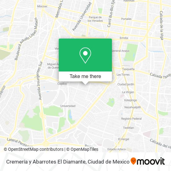 Cremería y Abarrotes El Diamante map