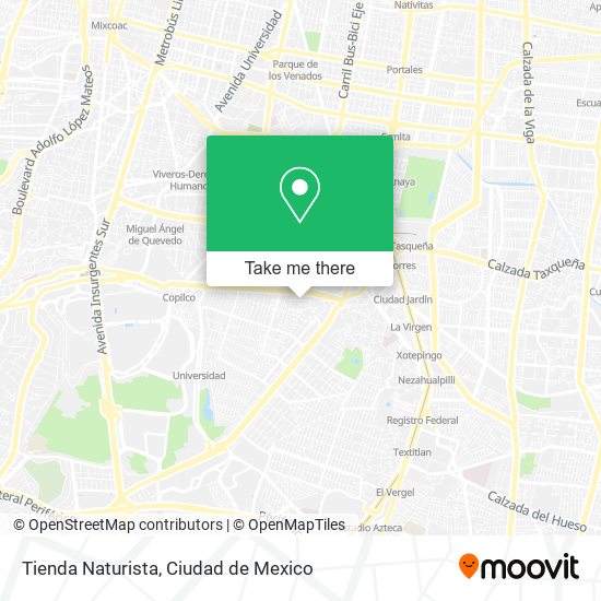 Tienda Naturista map