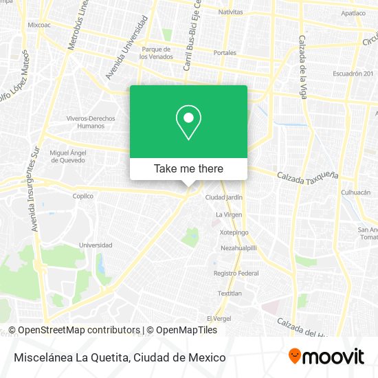 Miscelánea La Quetita map