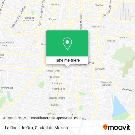 Mapa de La Rosa de Oro
