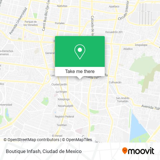Boutique Infash map