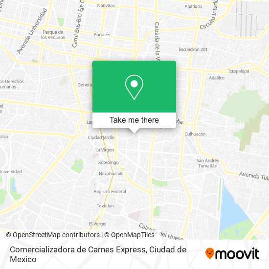 Mapa de Comercializadora de Carnes Express