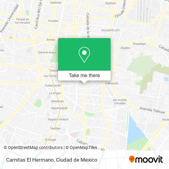 Carnitas El Hermano map