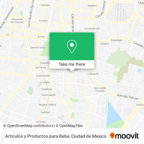 Artículos y Productos para Bebe map