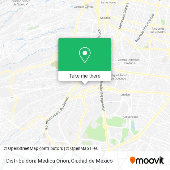 Distribuidora Medica Orion map