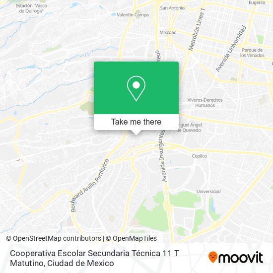 Cooperativa Escolar Secundaria Técnica 11 T Matutino map