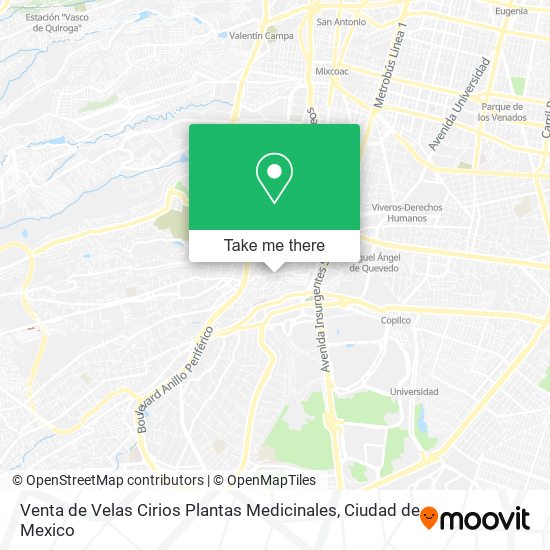 Venta de Velas Cirios Plantas Medicinales map