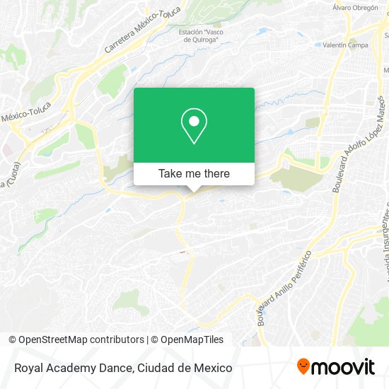 Royal Academy Dance map