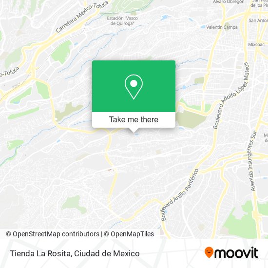 Mapa de Tienda La Rosita