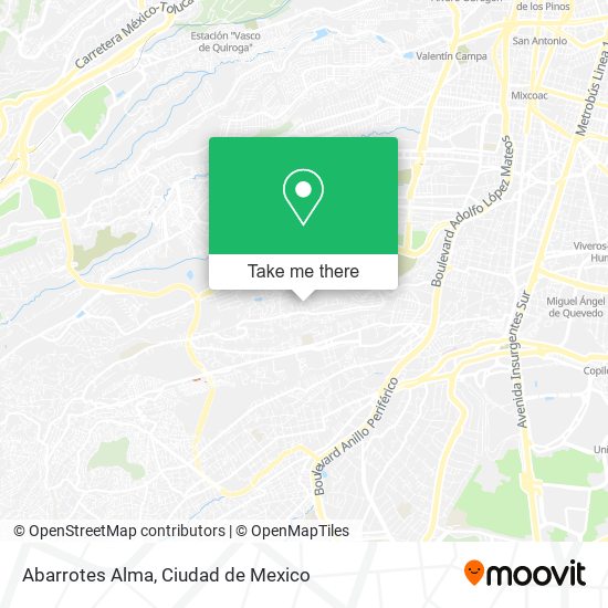 Abarrotes Alma map