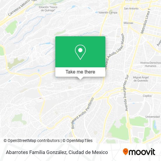 Abarrotes Familia González map