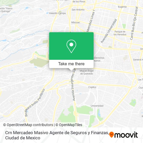 Crn Mercadeo Masivo Agente de Seguros y Finanzas map