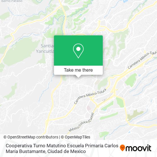 Cooperativa Turno Matutino Escuela Primaría Carlos María Bustamante map