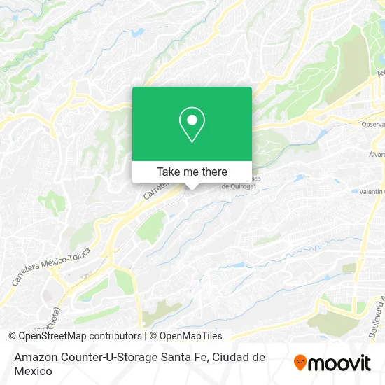 Amazon Counter-U-Storage Santa Fe map