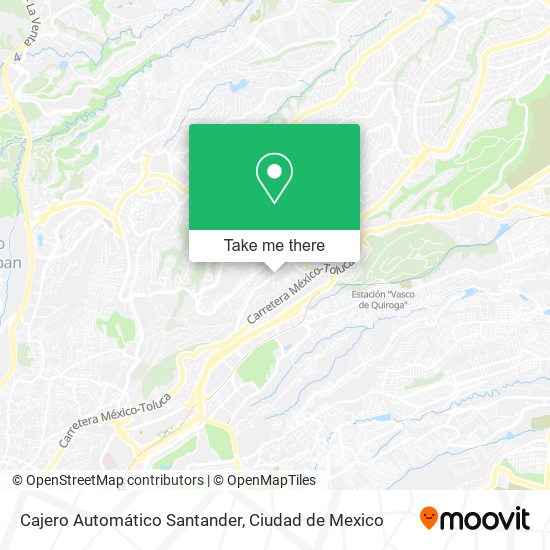 Mapa de Cajero Automático Santander